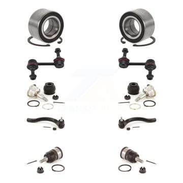 Front Bearing Upper Lower Ball Joint Outer Tie Rod Link Kit (10Pc) For Honda Accord Acura K7T-108548