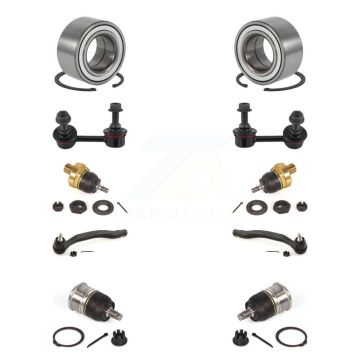 Front Bearing Upper Lower Ball Joint Outer Tie Rod Link Kit (10Pc) For Honda Accord Acura K7T-108559