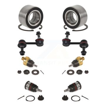 Front Wheel Bearing Upper Lower Ball Joint Sway Bar Link Kit (8Pc) For 2004-2006 Acura TL K7T-108561