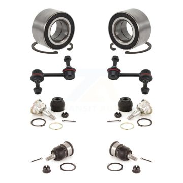 Front Bearing Upper Lower Ball Joint & Sway Bar Link Kit (8Pc) For Honda Accord Acura TSX K7T-108562