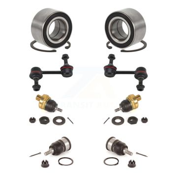 Front Bearing Upper Lower Ball Joint & Sway Bar Link Kit (8Pc) For Honda Accord Acura TSX K7T-108563