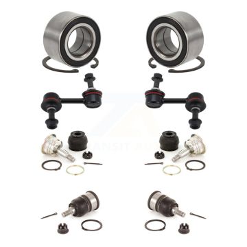 Front Bearing Upper Lower Ball Joint Sway Bar Stabilizer Link Kit (8Pc) For Honda Accord K7T-108564