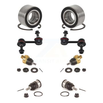 Front Bearing Upper Lower Ball Joint Sway Bar Stabilizer Link Kit (8Pc) For Honda Accord K7T-108565
