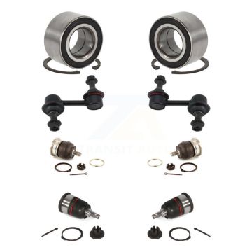 Front Wheel Bearing Upper Lower Ball Joint Sway Bar Link Kit (8Pc) For 2007-2008 Acura TL K7T-108566