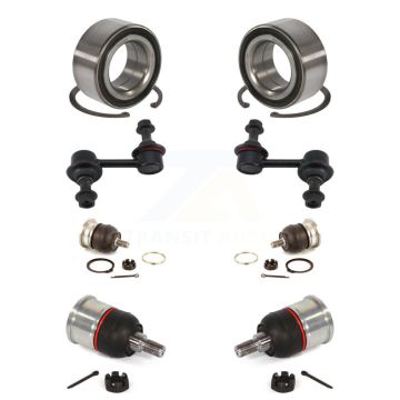 Front Wheel Bearing Upper Lower Ball Joint Sway Bar Link Kit (8Pc) For 2009-2014 Acura TL K7T-108568