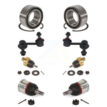 Front Wheel Bearing Upper Lower Ball Joint Sway Bar Link Kit (8Pc) For 2009-2014 Acura TL K7T-108569