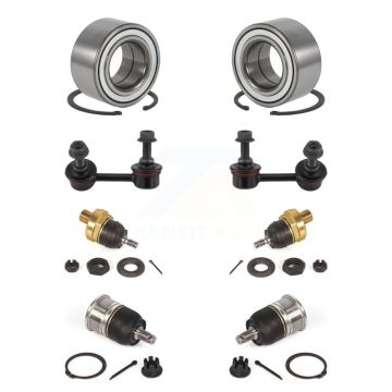 Front Bearing Upper Lower Ball Joint Sway Bar Link Kit (8Pc) For Honda Accord Acura TL CL K7T-108573
