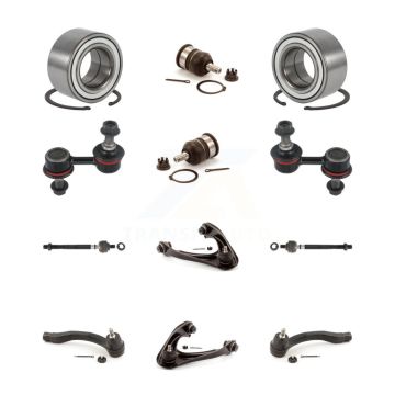 Front Upper Arm Lower Ball Joint Outer Inner Tie Rod Link Kit (12Pc) For 97-01 Honda CR-V K7T-108577