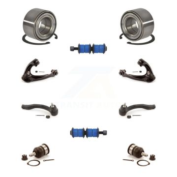 Front Wheel Bearing Upper Control Arm Lower Ball Joint Outer Tie Rod Link Kit (10Pc) For K7T-108582