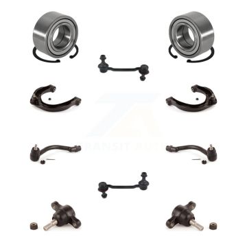 Front Bearing Upper Arm Lower Ball Joint Outer Tie Rod Link Kit (10Pc) For Hyundai Azera K7T-108585