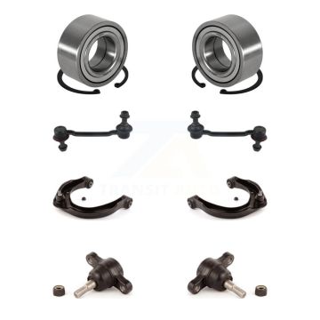 Front Bearing Lower Ball Joint Upper Arm And Link Kit (8Pc) For Hyundai Azera Kia Amanti K7T-108594