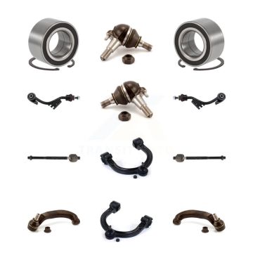 Front Bearing Upper Control Arm Lower Ball Joint Outer Inner Tie Rod Link Kit (12Pc) For K7T-108600