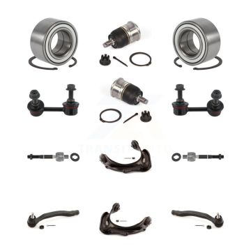 Front Upper Control Arm Lower Ball Joint Outer Inner Tie Rod Link Kit (12Pc) For Honda TL K7T-108607