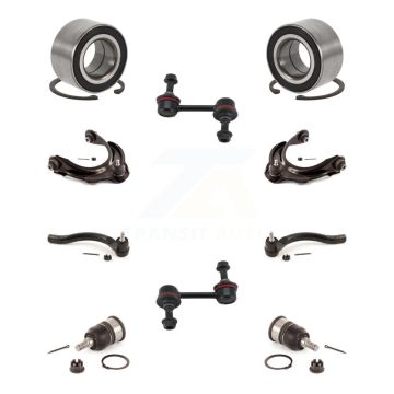 Front Bearing Upper Arm Lower Ball Joint Outer Tie Rod & Link Kit (10Pc) For Honda Accord K7T-108612