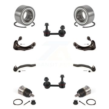 Front Bearing Upper Arm Lower Ball Joint Outer Tie Rod & Link Kit (10Pc) For Honda Accord K7T-108619