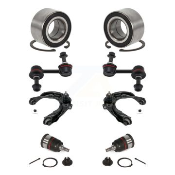 Front Bearing Lower Ball Joint Upper Control Arm & Link Kit (8Pc) For 2004-2006 Acura TL K7T-108624