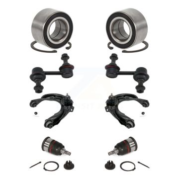 Front Bearing Lower Ball Joint Upper Control Arm & Link Kit (8Pc) For 2007-2008 Acura TL K7T-108625