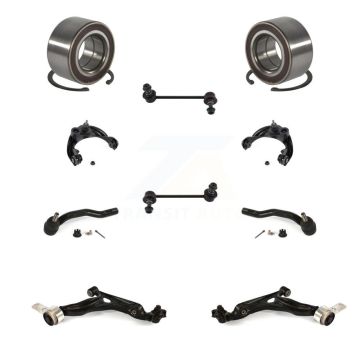Front Bearing Upper Lower Control Arm Outer Tie Rod End Link Kit (10Pc) For Mazda 6 2.5L K7T-108631