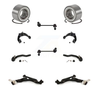 Front Bearing Upper Lower Control Arm Outer Tie Rod End Link Kit (10Pc) For Mazda 6 3.7L K7T-108632