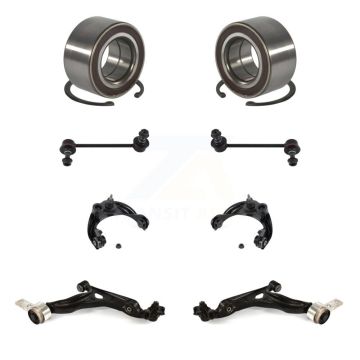 Front Bearing Lower Upper Control Arm with BJ & Link Kit (8Pc) For 2009-2013 Mazda 6 2.5L K7T-108633