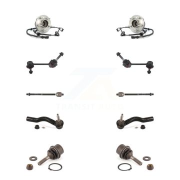Front Bearing Lower Ball Joint Outer Inner Tie Rod Link Kit (10Pc) For Ford Crown Lincoln K7T-108650