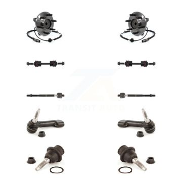 Front Bearing Lower Ball Joint Outer Inner Tie Rod Link Kit (10Pc) For Ford F-150 Lincoln K7T-108652
