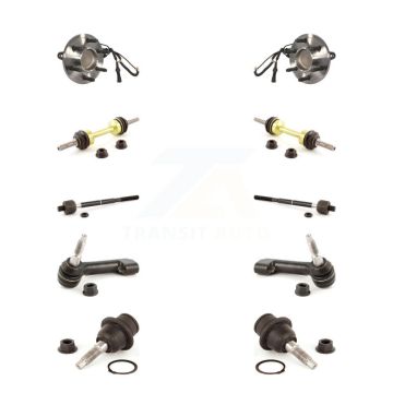 Front Bearing Lower Ball Joint Outer Inner Tie Rod & Link Kit (10Pc) For Ford Expedition K7T-108658
