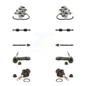 Front Hub Bearing Lower Ball Joint Outer Inner Tie Rod End Link Kit (10Pc) For Ford F-150 K7T-108661