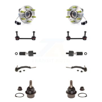 Front Bearing Lower Ball Joint Outer Inner Tie Rod & Link Kit (10Pc) For Cadillac SRX AWD K7T-108664