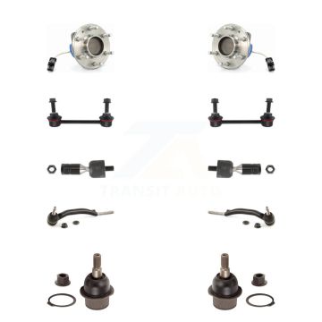 Front Bearing Lower Ball Joint Outer Inner Tie Rod & Link Kit (10Pc) For Cadillac SRX RWD K7T-108665