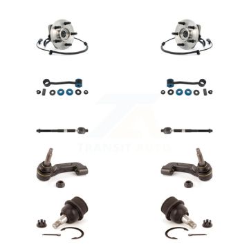 Front Bearing Lower Ball Joint Outer Inner Tie Rod Link Kit (10Pc) For Jeep Liberty Dodge K7T-108668