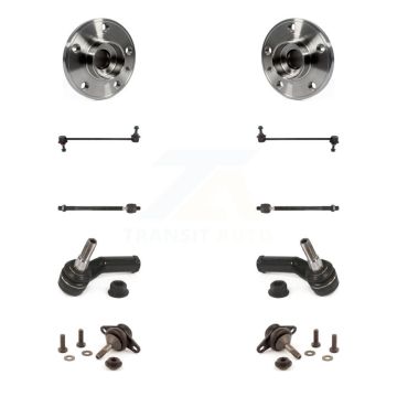 Front Bearing Lower Ball Joint Outer Inner Tie Rod Sway Bar Link Kit (10Pc) For Volvo V70 K7T-108675