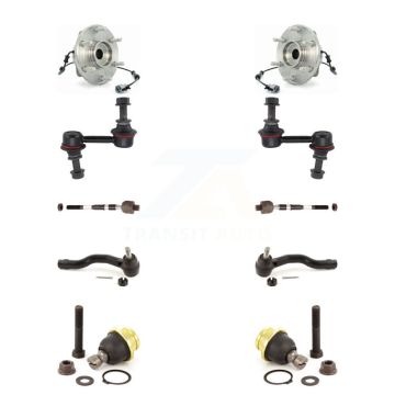 Front Bearing Lower Ball Joint Outer Inner Tie Rod Link Kit (10Pc) For Nissan TITAN QX56 K7T-108678