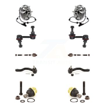 Front Bearing Lower Ball Joint Outer Inner Tie Rod Link Kit (10Pc) For INFINITI QX80 QX56 K7T-108679