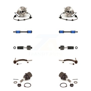 Front Bearing Lower Ball Joint Outer Inner Tie Rod Link Kit (10Pc) For Chevrolet GMC Saab K7T-108682