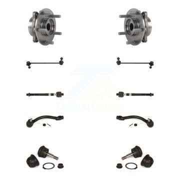 Front Bearing Lower Ball Joint Outer Inner Tie Rod Link Kit (10Pc) For Hyundai Elantra GT K7T-108691