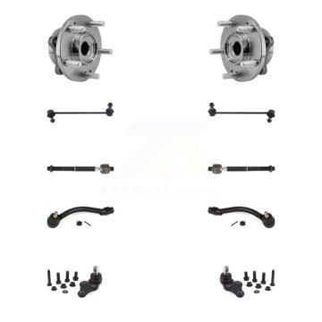 Front Bearing Lower Ball Joint Outer Inner Tie Rod Link Kit (10Pc) For 2017-2019 Kia Soul K7T-108692