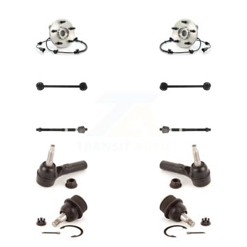 Front Hub Bearing Lower Ball Joint Outer Inner Tie Rod End Link Kit (10Pc) For Jeep Grand K7T-108694