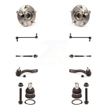 Front Bearing Lower Ball Joint Outer Inner Tie Rod Link Kit (10Pc) For Nissan Sentra 2.5L K7T-108698
