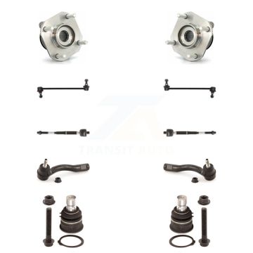Front Bearing Lower Ball Joint Outer Inner Tie Rod Link Kit (10Pc) For Nissan Sentra 2.0L K7T-108699