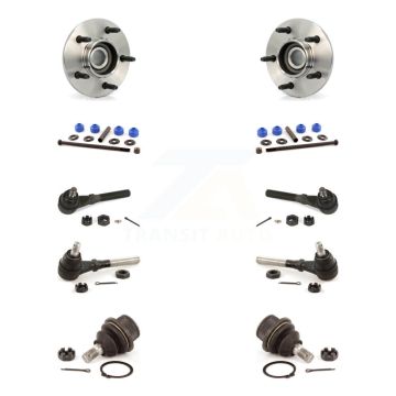 Front Hub Bearing Lower Ball Joint Outer Inner Tie Rod End Link Kit (10Pc) For Ford F-150 K7T-108703
