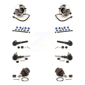 Front Hub Bearing Lower Ball Joint Outer Inner Tie Rod End Link Kit (10Pc) For Ford F-150 K7T-108704