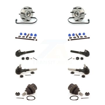 Front Hub Bearing Lower Ball Joint Outer Inner Tie Rod End Link Kit (10Pc) For Ford F-150 K7T-108710
