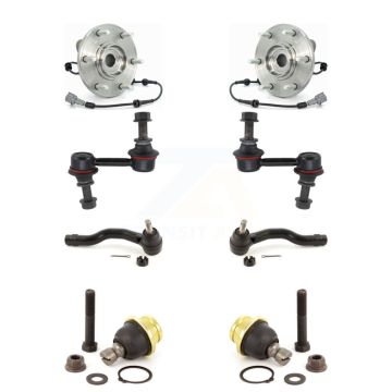 Front Bearing Lower Ball Joint Outer Tie Rod Link Kit (8Pc) For Nissan TITAN Armada QX56 K7T-108711