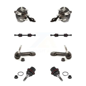 Front Hub Bearing Lower Ball Joint Outer Tie Rod & Sway Bar Link Kit (8Pc) For Ford F-150 K7T-108713