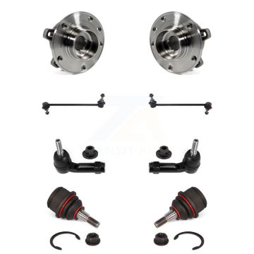 Front Bearing Lower Ball Joint Outer Tie Rod & Link Kit (8Pc) For 14-18 Jeep Cherokee FWD K7T-108715