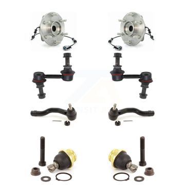 Front Hub Bearing Lower Ball Joint Outer Tie Rod Link Kit (8Pc) For Nissan TITAN INFINITI K7T-108720