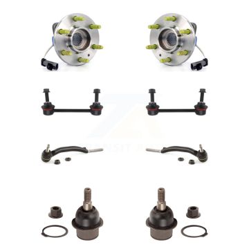 Front Bearing Lower Ball Joint Outer Tie Rod & Link Kit (8Pc) For 04-09 Cadillac SRX AWD K7T-108726
