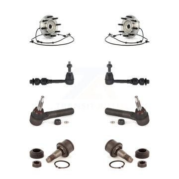 Front Bearing Lower Ball Joint Outer Tie Rod Link Kit (8Pc) For 00-02 Dodge Ram 3500 4WD K7T-108736