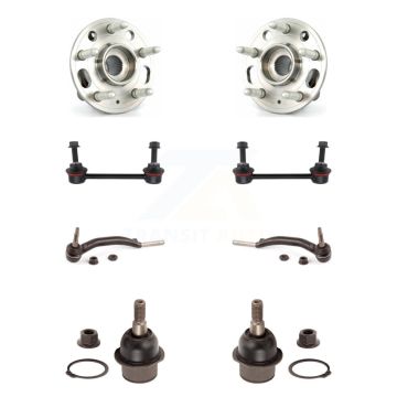 Front Hub Bearing Lower Ball Joint Outer Tie Rod Sway Bar Link Kit (8Pc) For Cadillac CTS K7T-108738